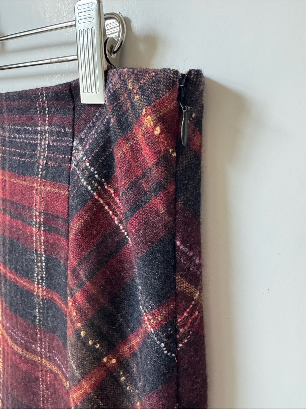 J. Jill Wool Blend Plaid Skirt NWT - Picture 3 of 9